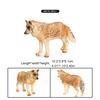 Wolf Figurines Set Realistic Wolf Family Figures Educational Toys Cake Toppers for Kids Aged 3 Years Old and U