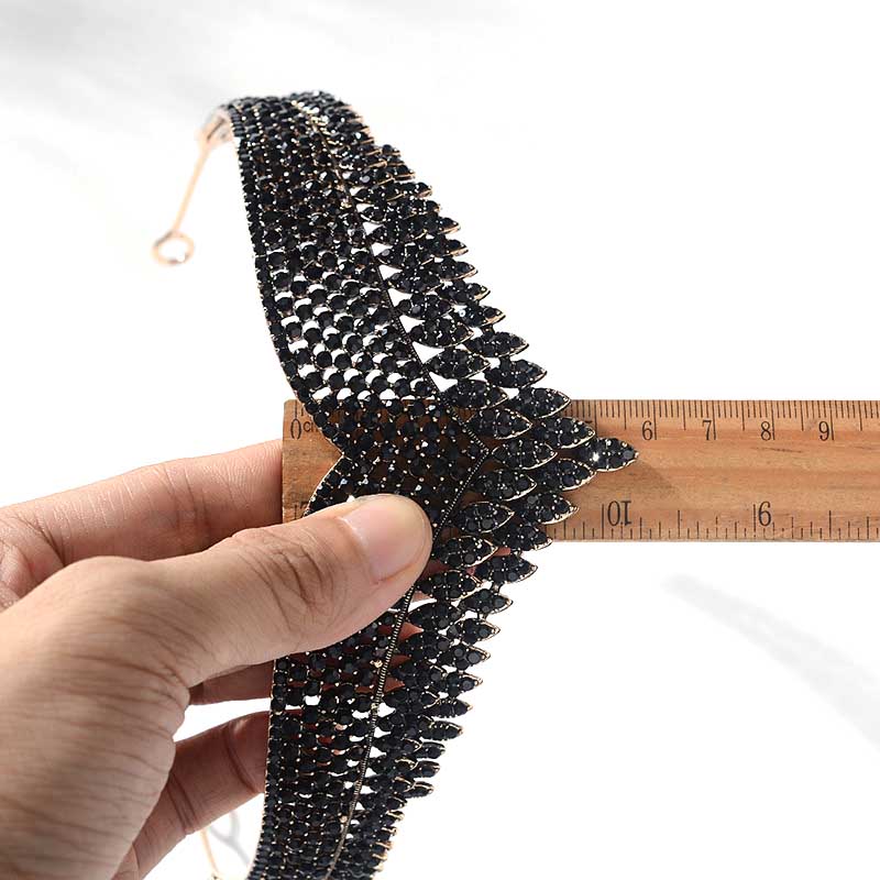 Korean Fashion Style Luxury Retro Rhinestone Royal Princess Tiara Crown Headband Bride Noiva Wedding Party Hair Accessories