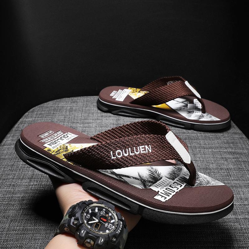 Pánské letní žabky protiskluzové a deodorizační sandály na nohy thajské sandály venkovní odolné proti opotřebení vietnamské plážové sandály