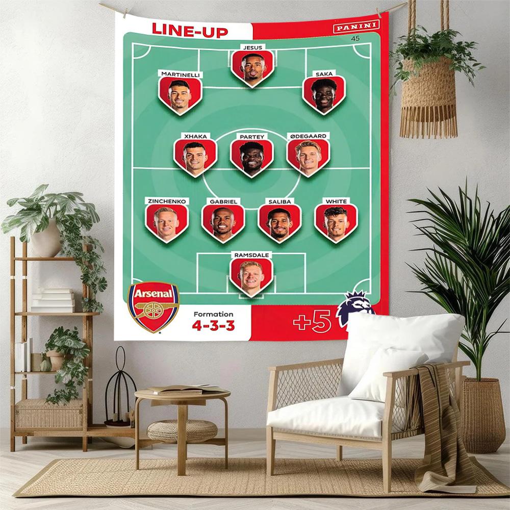 Arsenal Wall Decor Tapestry Art For Pet Memorial Birthdaywedding Party Backdrop Family Gift