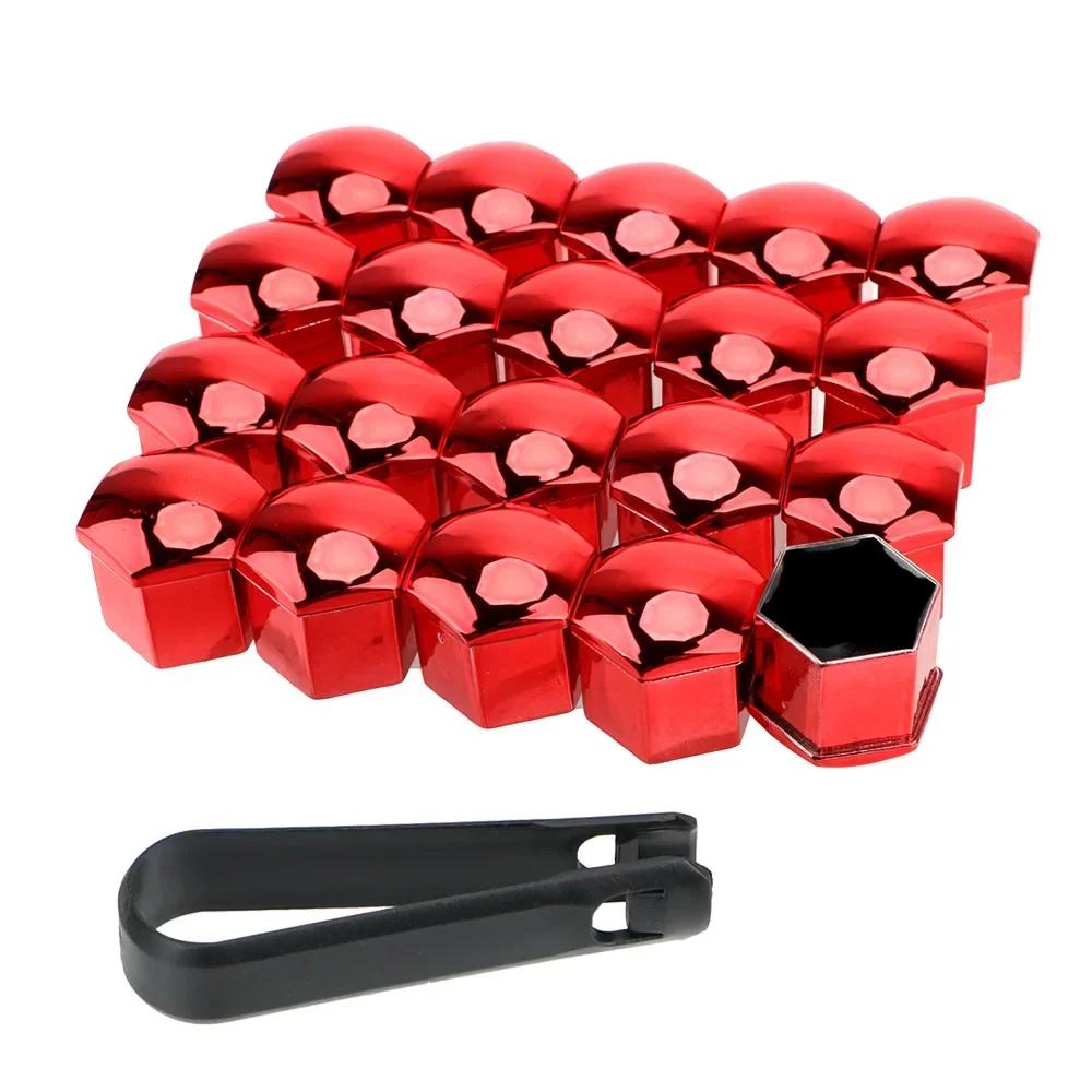 20 Pcs Car Wheel Nut Caps Protection Anti-Rust Auto Hub Car Tire Screw Caps Nut Bolt Covers Caps Exterior Decoration 17/19/21 mm