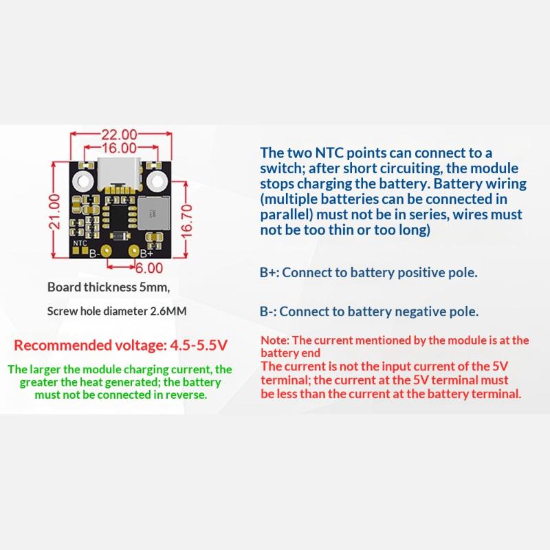 1S 2,8/3,6A Lithium-Akku-Lademodul Akkuladegerät Schutzplatine Stromversorgung Ladeanzeige USB-Lademodul