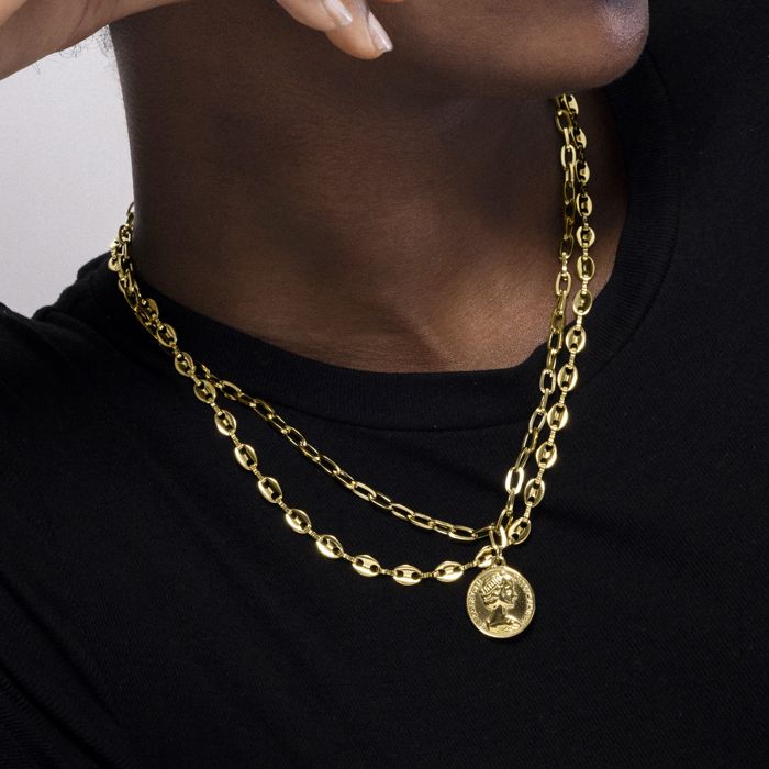 Collier - Takson - Or jaune 18 carats - 42 cm + 3 cm d'extension - Style boho