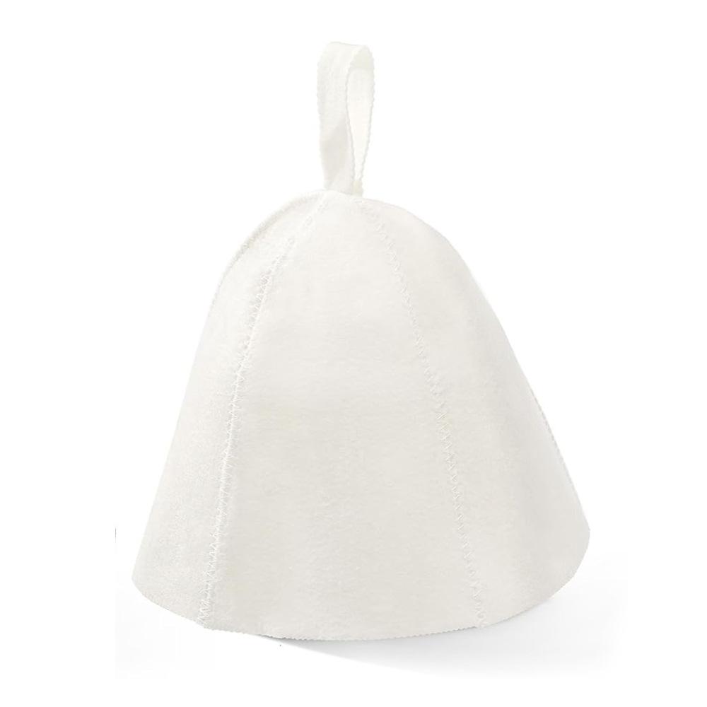 Sauna Hat for Men Women Wool Sauna Hat Vaporarium Cap Russian Banya Cap for Bath House Accessories