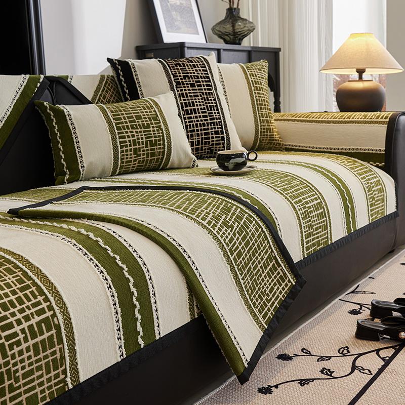 

Чехлы для диванов Nordic Chenille для гостиной, противоскользящие, пылезащитные, широкополосные, универсальные диваны, диван Funda 70X70