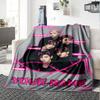 Name Custom TXT Print Flannel Blanket High Quality Warm Comfortable Cover for All Seasons Perfect for Gifts Home Decor