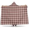 Classic Sherpa Fleece Hooded Blanket Robe Warm - Wearable Women