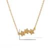 Titanium Steel Star And Moon Pendant Necklace With Stones For Womens Fashion Jewelry
