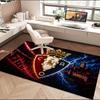 1PC Rug FC Osasuna Golden Lion Carpet, Chair Rug,Area Rug for Office Bedroom Living Rooms Bedroom, Doormat Decor Christmas Fan Gifts