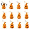 Festive Halloween Lights 12 Pcs LED Pumpkin Lantern, Spooky Hanging Lighted Indoor Night Light with Witch Hat for Outdoor Home Party Decor Lanterns