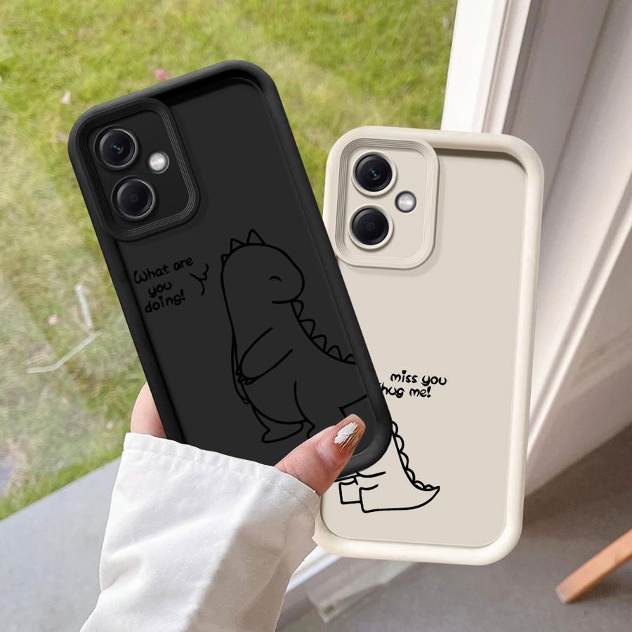 Cute Couple Dinosaur Phone Cover Case for Xiaomi Redmi Note 14 Pro Plus 11s A1 A2 A3 A4 12s 12 10 11 13C Note 13 12C 14C