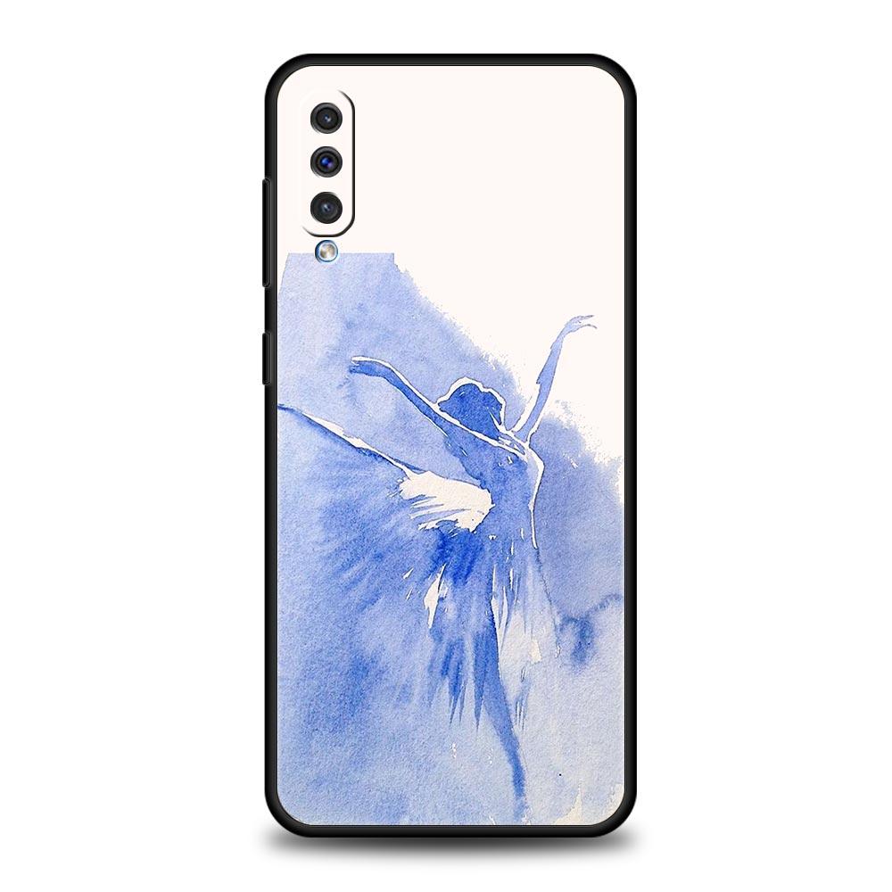 

Gymnastics water color Phone Case For Samsung A54 A52 A24 A14 A50 A70 A40 A20S A20E A06 A12 A22 A34 A42 A32 5G A04s A16 Cover Samsung A50