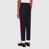 Previous Season Wool cropped pant with stripe 493714-Z6903-1387