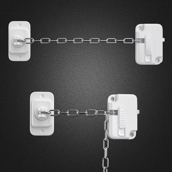 Adjustable Window Security Lock for Child Safety Ventilation Self Adhesive No Drilling Window Restrictor for Metal Wooden Sliding Window