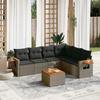 VidaXL Garden Lounge Set with Cushions 7 Pcs, Patio Sofas, Patio Furniture Set, Outdoor Furniture, Grey 3259253
