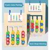 Preschool Shape Color Matching Game Montessori Wooden Sorting Puzzle Toy For Kids Cognitive Thinking Early Learning Toy
