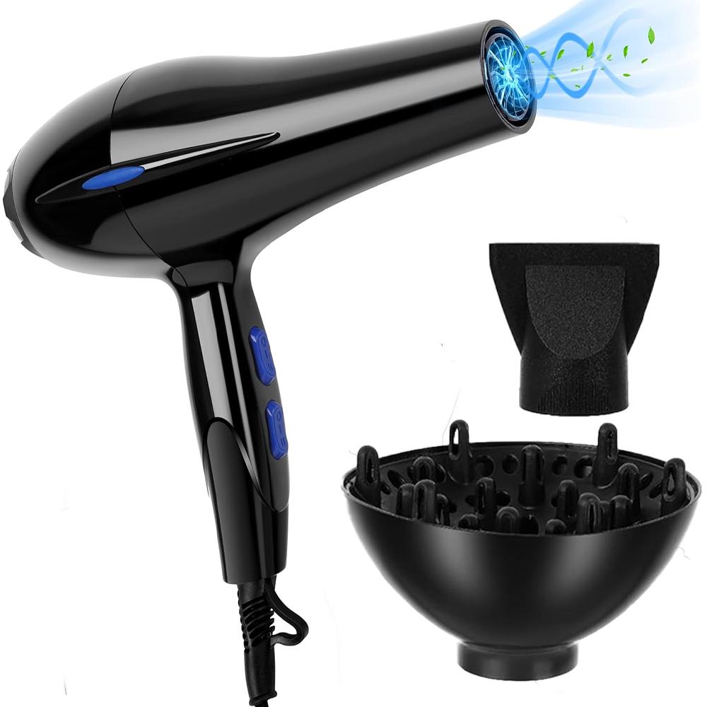 Hair Dryer With Diffuser Home Bath Dry Hair 220W