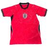 Mens England Away Soccer Jersey 2026-2027 Fan Short Sleeve Football Uniform Bamboo Fiber Breathable Match Wear