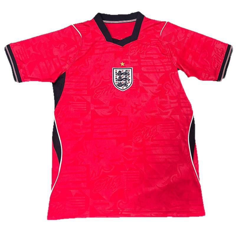 Mens England Away Soccer Jersey 2026-2027 Fan Short Sleeve Football Uniform Bamboo Fiber Breathable Match Wear