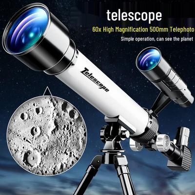 Xueyouma Dětský HD astronomický teleskop - Profesionální venkovní hračka pro pozorování hvězd a krajiny, Ideální dárek k narozeninám pro studenty