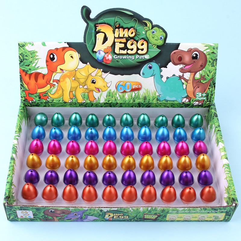 60PCS Water-incubated Dinosaur Egg Toys EVA Material Creative Simulation of Incubating Dinosaur Eggs Children's Educational Toys