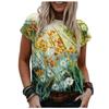 3D T-shirt Dandelion Women's Pirate, Harp Fashion, Hip Hop Standard, Short Sleeve Top, Summer Clothing, 2025