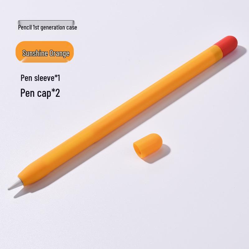 Apple Pencil Silikon-Schutzhülle für 1./2. Generation - Fallfestes Farbblock-Design