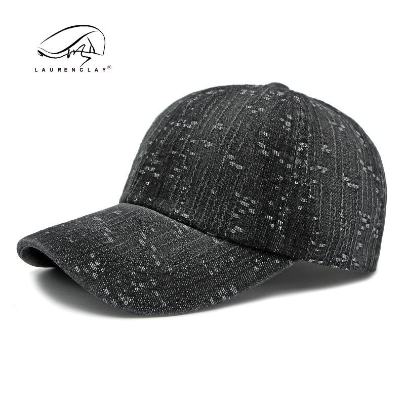 Fashion Autumn and Winter New Washed Denim Baseball Cap Women's Personalized Jacquard Cap Outdoor Sunscreen Visor