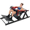 Hip Thrust Machine with Adjustable Platform, 270 Kg Capacity and Weight Holder, Red