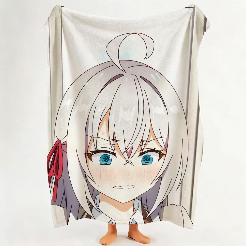 Character N Nayuta A Amakawa Throw Flannel Throw Blanket Suitable for Sofa Living Room Bedroom