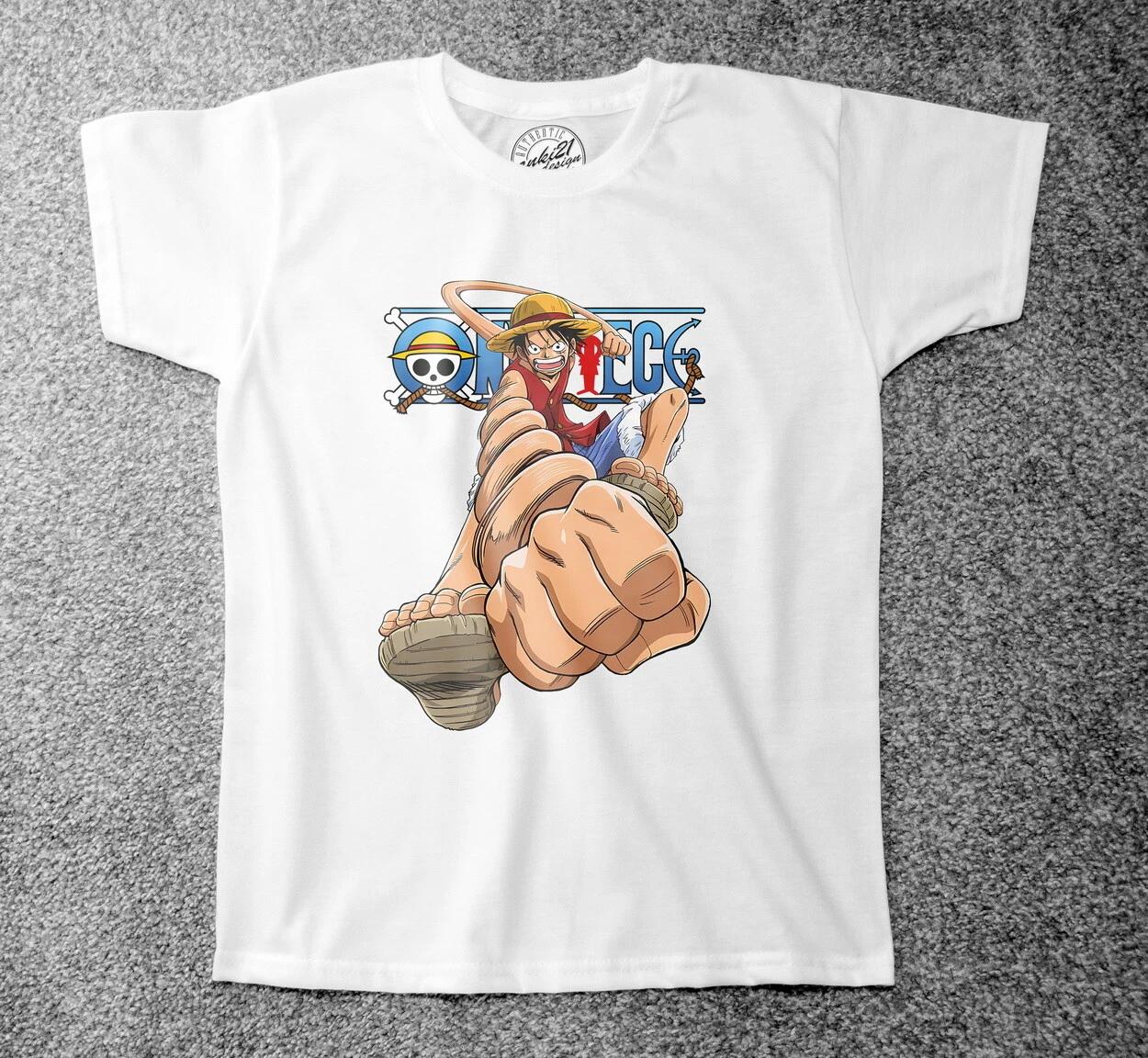 

One Piece Луффи 003 Аниме/Манга Детские футболки 130