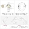 CalmTick Nurse Watch Analog Simple Cute Waterproof Luminous Unisex Silver White