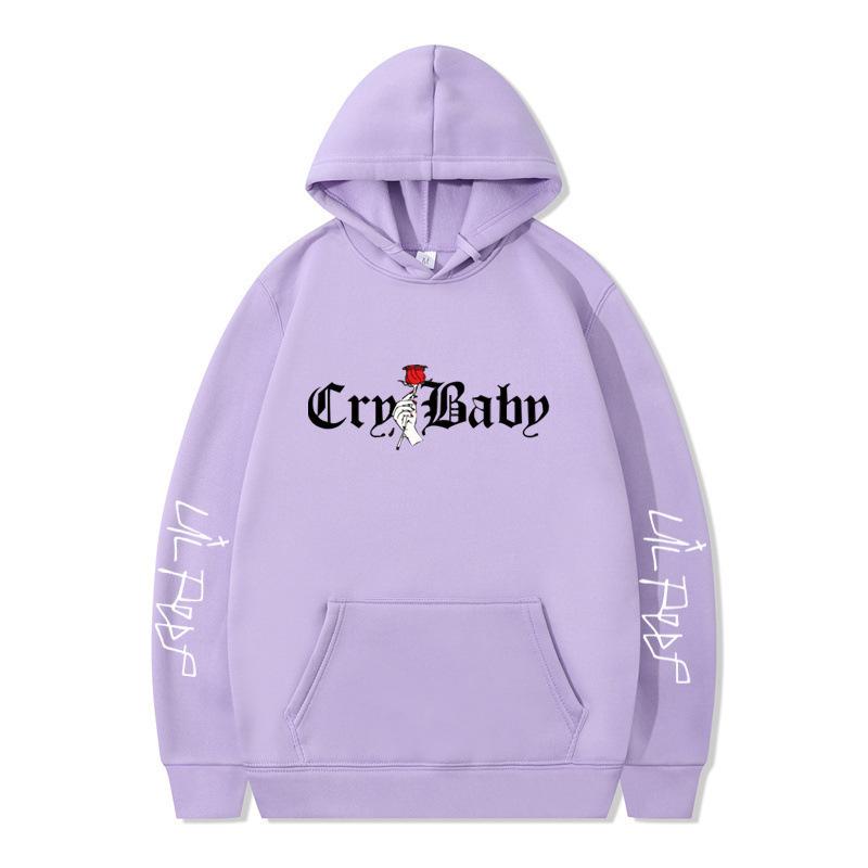 New product, American rap singer lil peep shirt men's and women's fleece hooded sweater