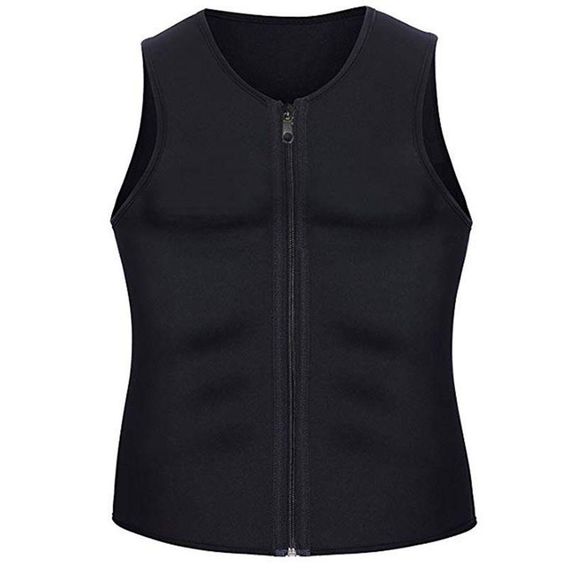 Versatile And Durable Men's Neoprene Body Shaper Sweat Sauna Vest For Weight Loss