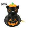 Tactile Decompression Toy for Adults Halloween Fidget Clickers, Cute Mini Black Cat Pumpkin Skeleton Keychain, Quiet Office School 3D Printed Clicker