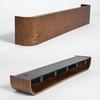 Nástěnný věšák na kabáty z ořechového dřeva - Moderní minimalistický estetický věšák, Jednoduchý stojan na oblečení pro předsíň, Obývací pokoj