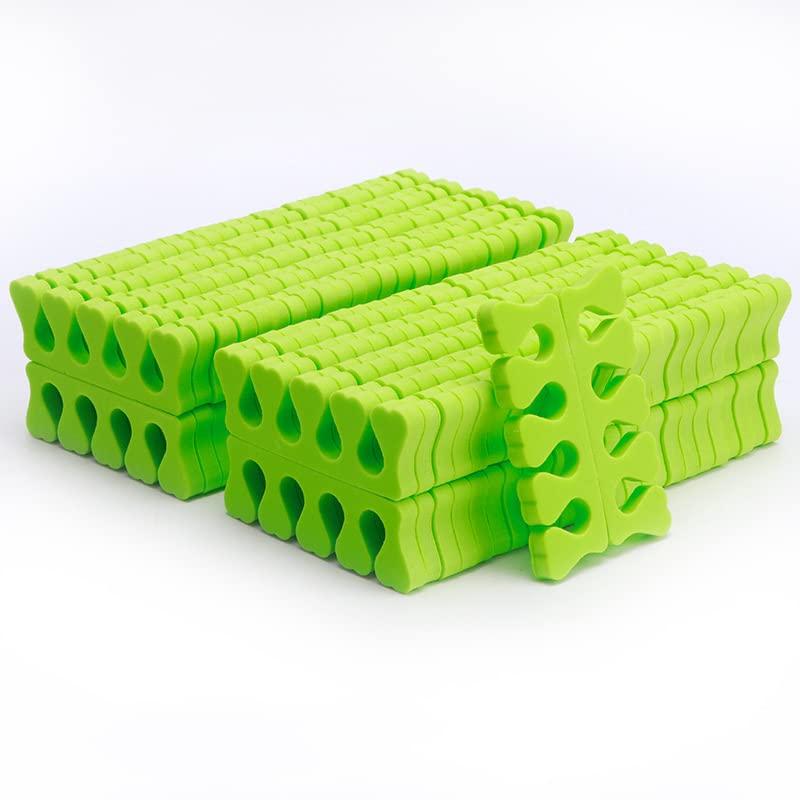 100PCS Sponge Toe Separator, Soft Toe Spreader Nail Art Finger Separator Divider Spacer Manicure Pedicure Tool for Nail Polish (Pink)