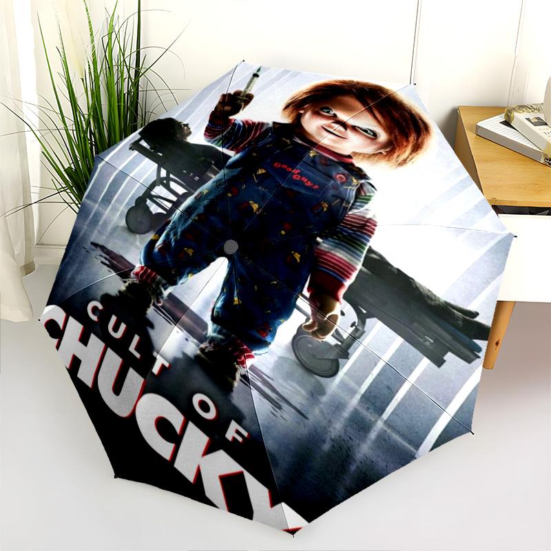 Chucky's Bloody Roses Folding umbrella Umbrella durable Gift printing outdoor