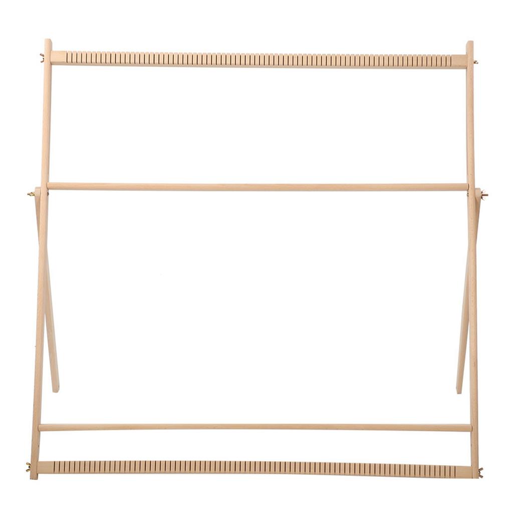 Mașină de țesut manual din lemn DIY Suport reglabil Tapiserie Lână Instrument de tricotat