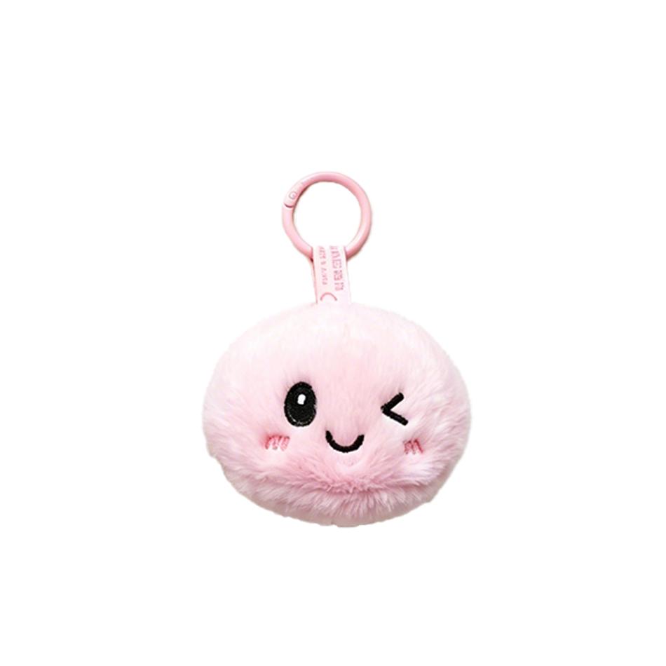 Rajzfilm Gombóc Squishy Plüss Kulcstartó Vakdoboz Puha Stresszoldó Kreatív Fidget Játékok Táska Kiegészítő Gyerekeknek Ajándék Díszítés white