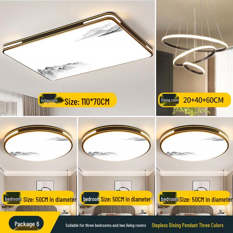 2025 LED Ceiling Light: Bright Core Design for Living, Bedroom, Study, and Dining Rooms, Wrought Iron Fixture