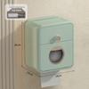 Wall-Mounted Waterproof Bathroom Tissue Box - Punch-Free Toilet Paper Storage Rack