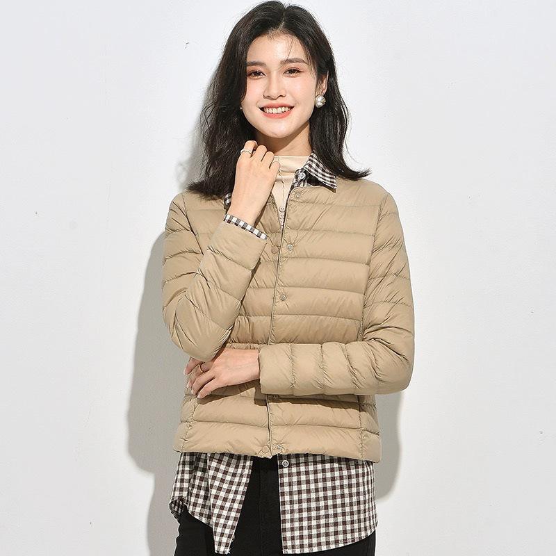Women's Lightweight Soft Down Jacket - Warm, Fashionable Short Casual Outerwear for Autumn/Winter