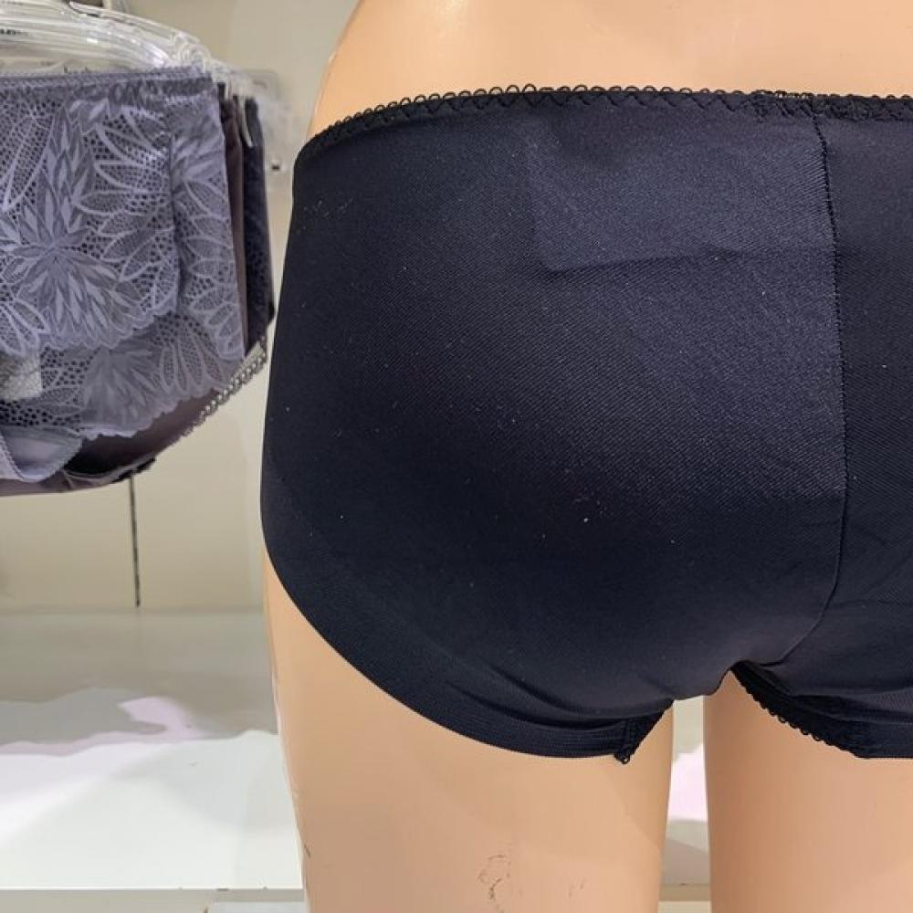 Barbara Flower Lace Hem Panty Abp4241b Sk  Bk