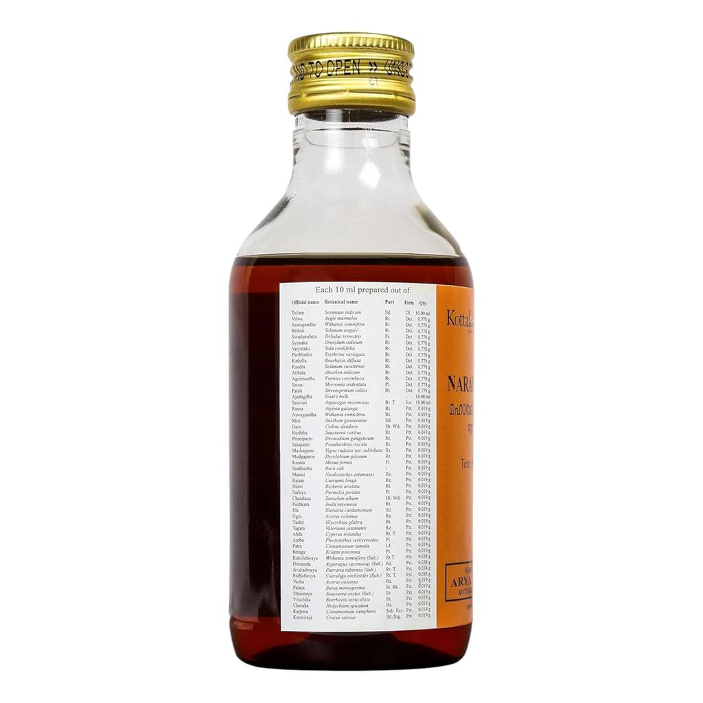 Kottakkal Ayurveda Maha Narayana Tailam 200 Ml Ayurvedic Body Oil For Joint Comfort And Bone Support Pack Of 1