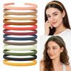 ANNA CREATIONS 12 Pcs Plastic Hairband Teeth Comb Matte Headband Non-Slip Multicolor Hair Band Hair Accessories for Women & Girls