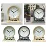 Stylish Quiet Movement Desktop Clock Love Letter Mantels Clock Decoration for Living Room Bedroom or Office Enhancing