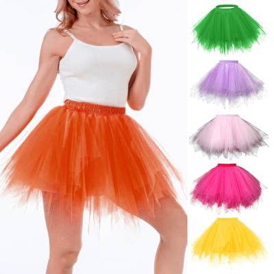 Falda de tul para mujer, estilo vintage de los años 50, para ballet, para adultos, tutú de crinolina, enagua de princesa esponjosa, vestido de baile para fiesta de cosplay y carnaval