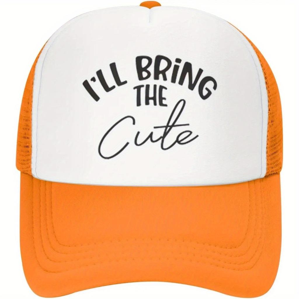 Ill Bring The Crazy Slogan Trucker Hat Funny Adult Unisex Polyester Baseball Cap Casual Party Gift