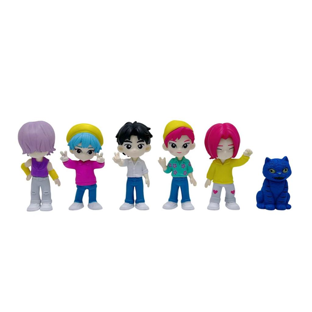 Anime KPop Devil Hunter Doll Vinyl Toy Saja Boys Series QinYu Mystic Character PVC Blind Box Ornament Toy Birthday Gift